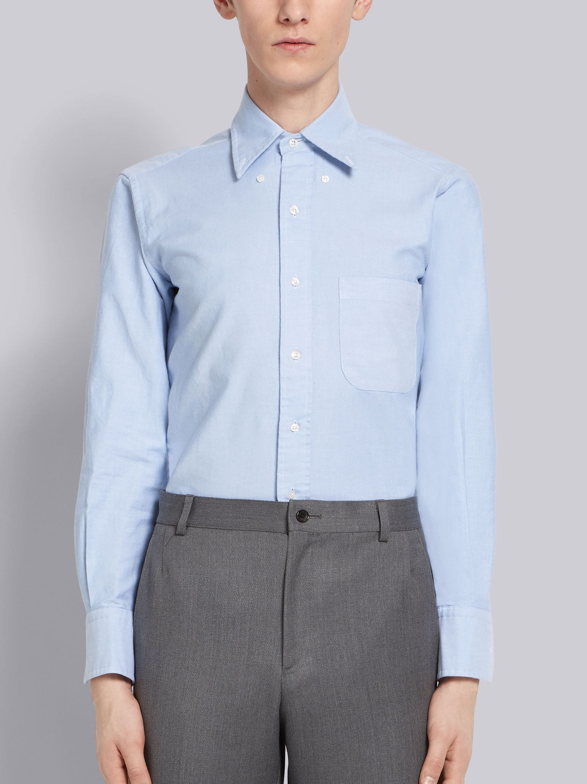 Light Blue Oxford Slim Fit Shirt - 1