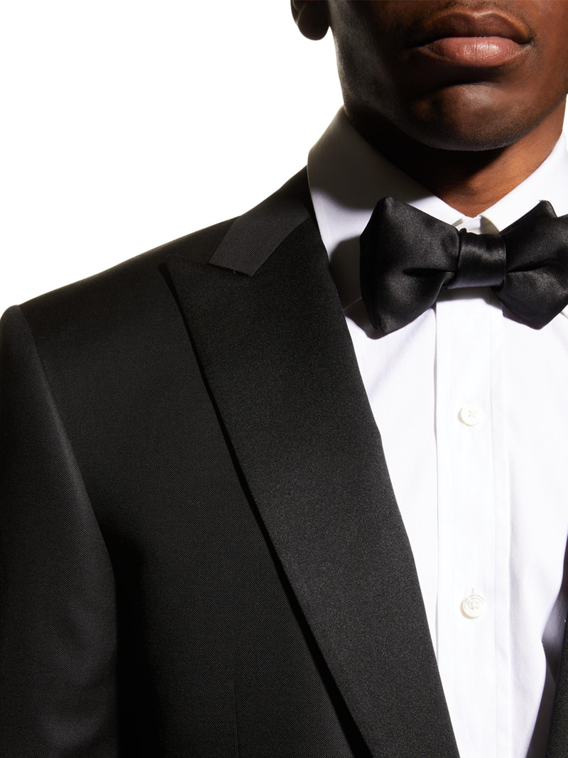 Men's Leader Classic-Fit Wool Tuxedo - Black 5