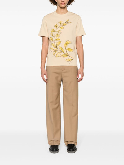 Paul Smith floral-embroidery cotton T-shirt outlook