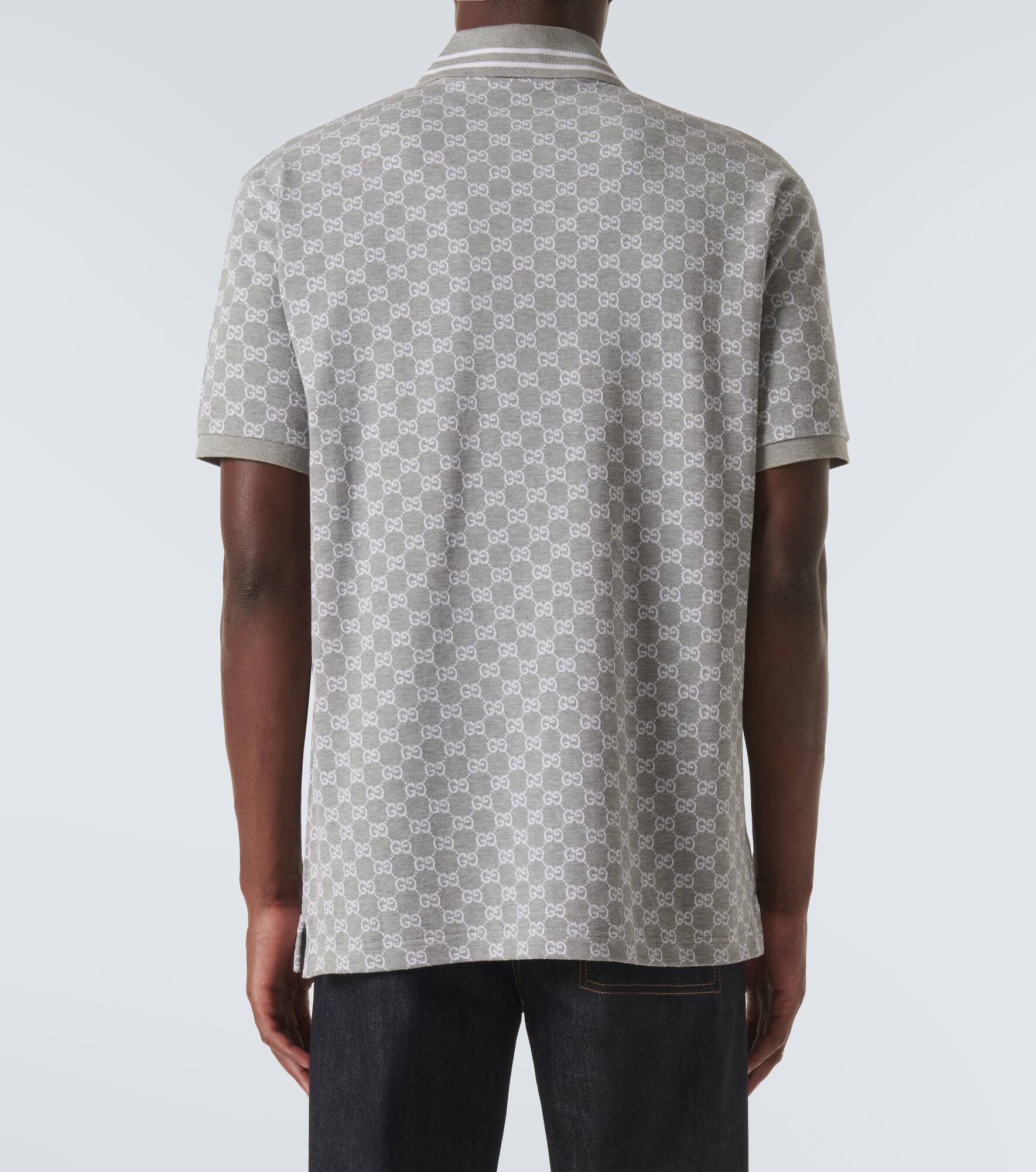 GG canvas cotton polo shirt - 4