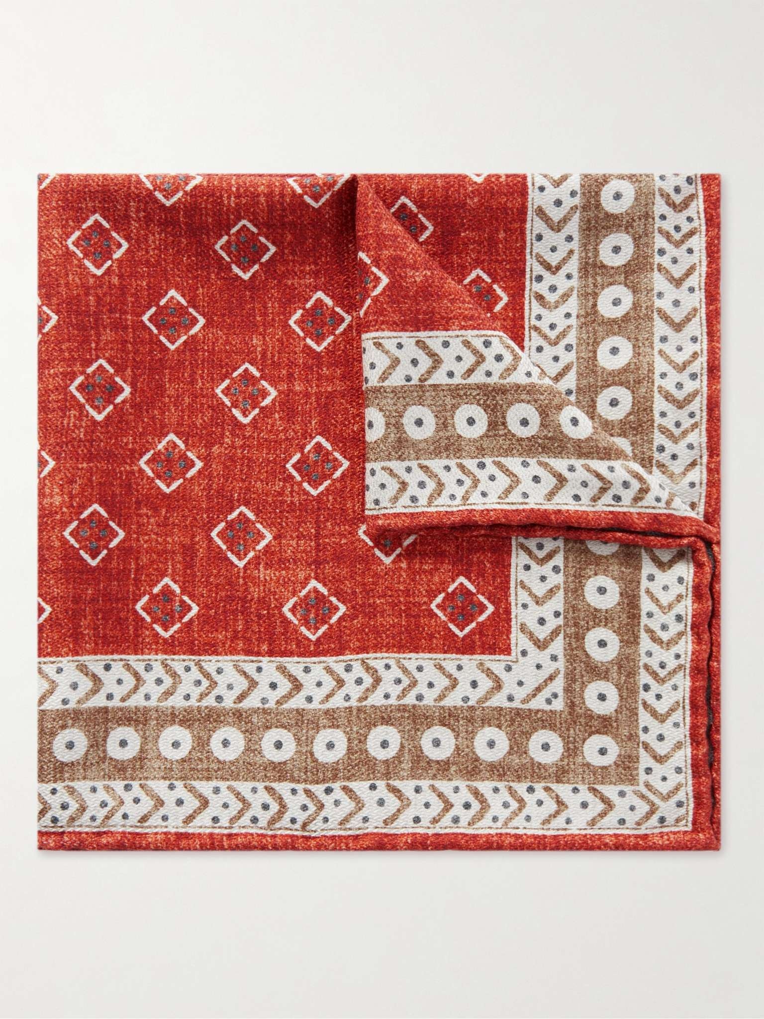 Silk-Jacquard Pocket Square - 1