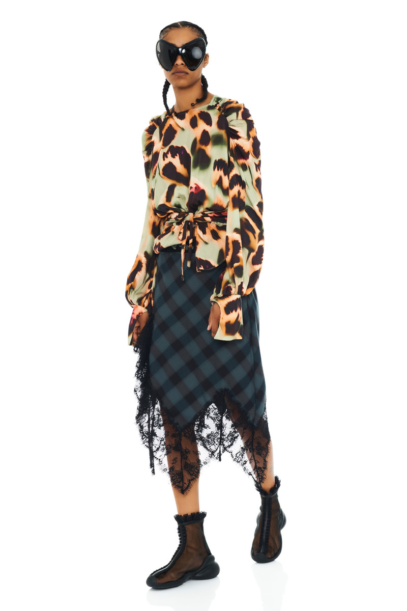 SEA PINE PLAID WATERLILY SKIRT 6