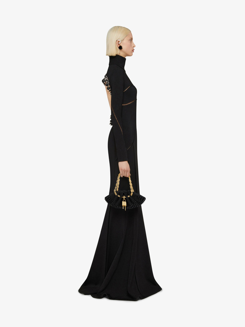 Givenchy MINI KENNY BAG IN PEARL EMBROIDERED SILK outlook