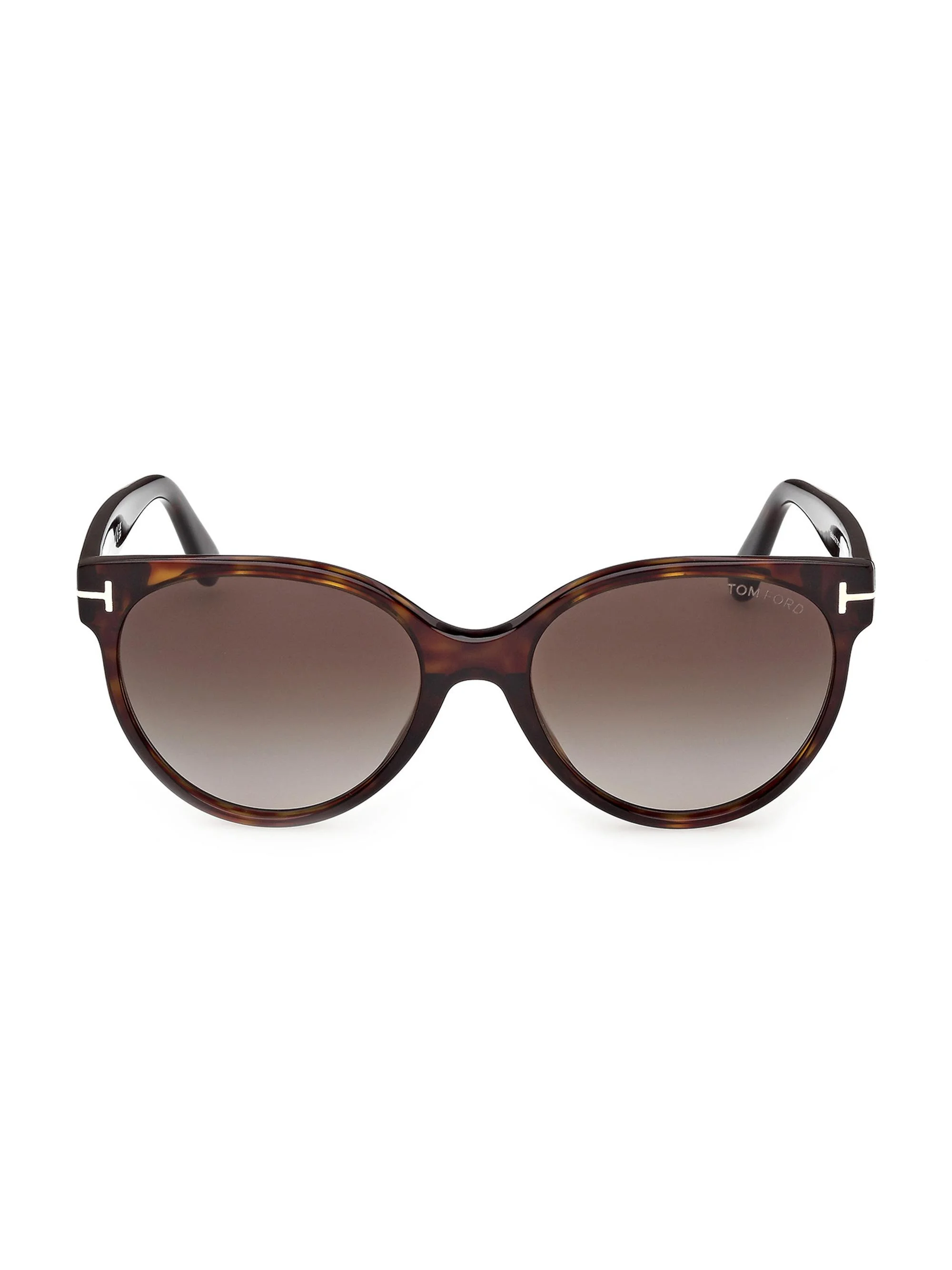 Women's Tallulah 56MM Round Sunglasses - Black Tortoise Brown - 1