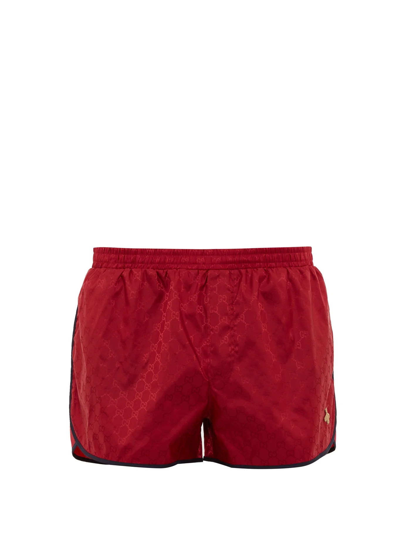 GG bee-appliqué swim shorts - 1