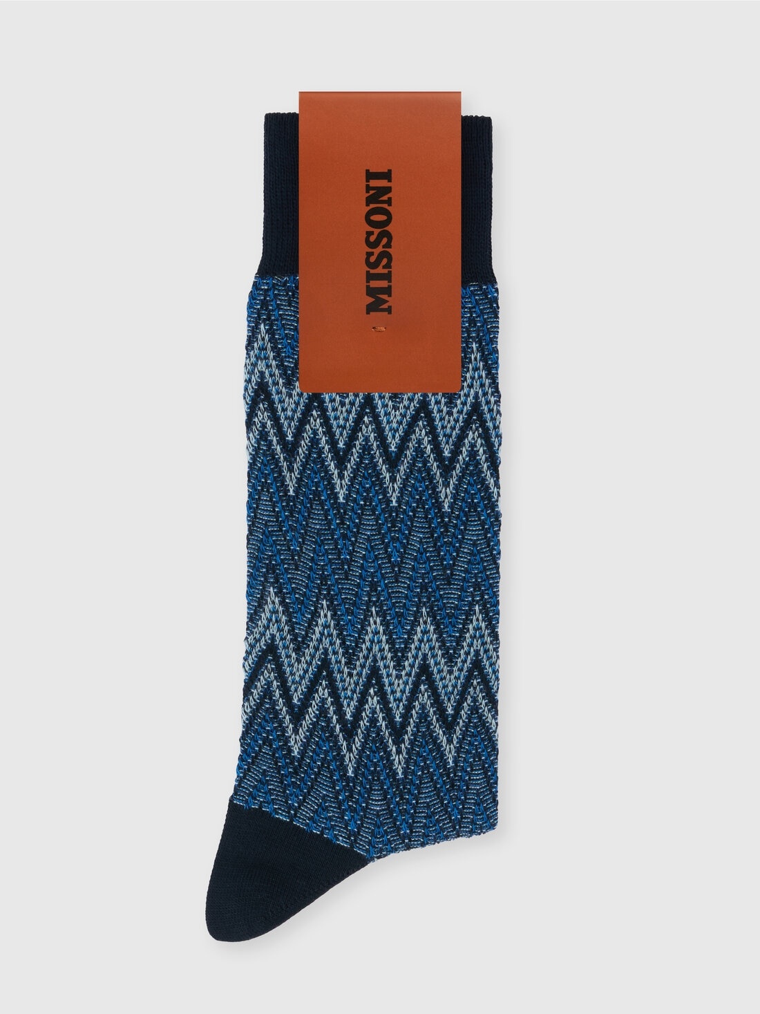 Zig zag cotton blend socks - 2