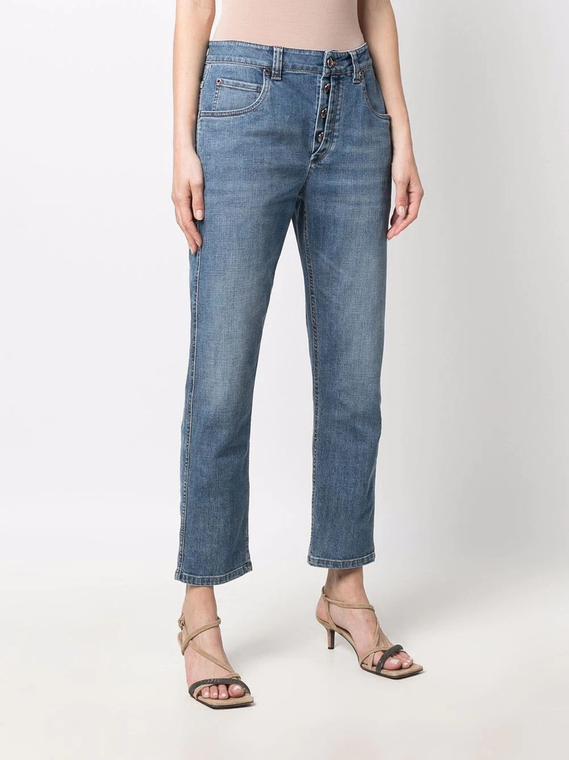 mid-rise straight-leg jeans 3