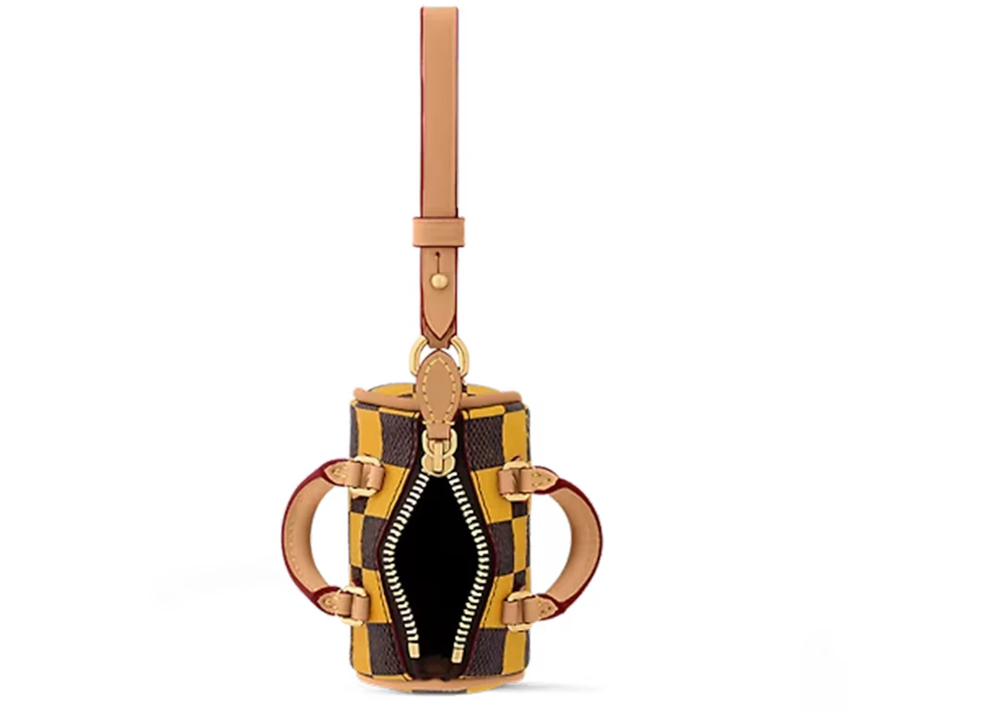 Louis Vuitton Damier Pop Mini Speedy Bag Charm Yellow - 3