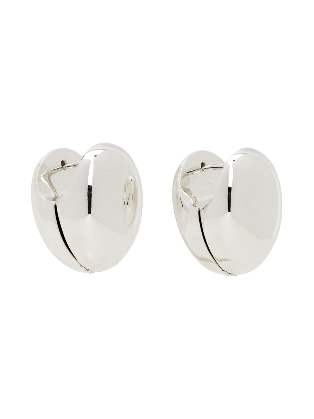 Silver Hoop Earrings - 2