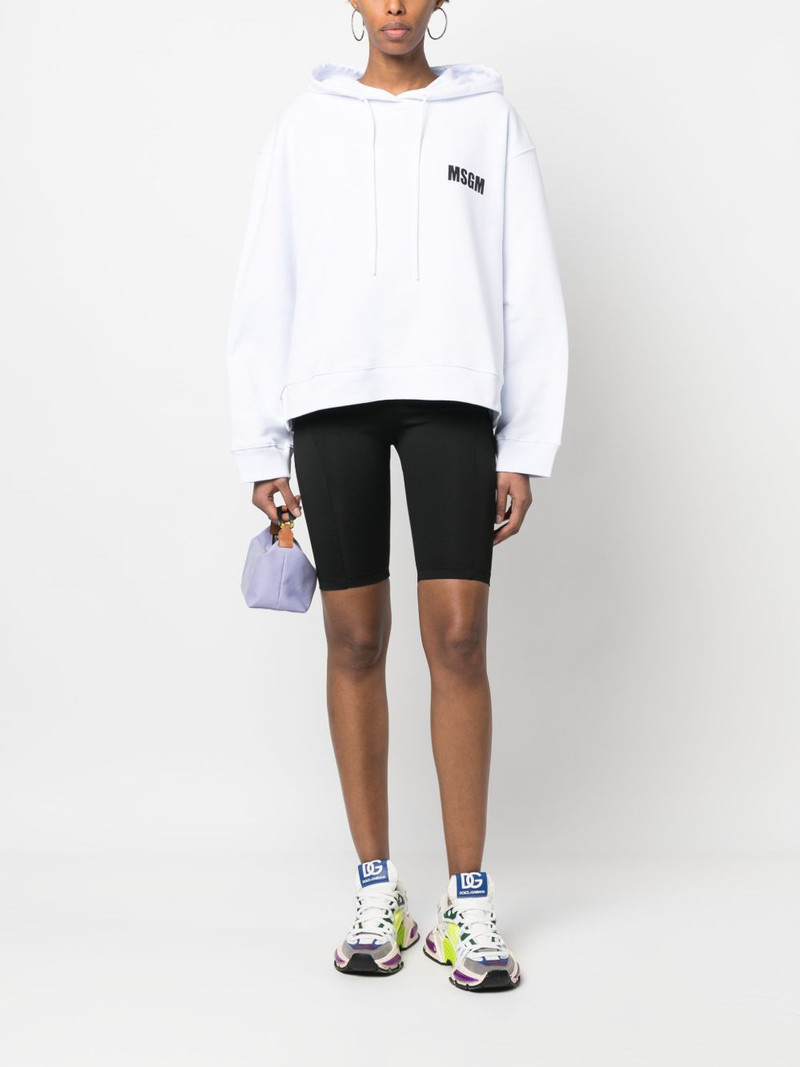 MSGM high-waist stretch shorts outlook