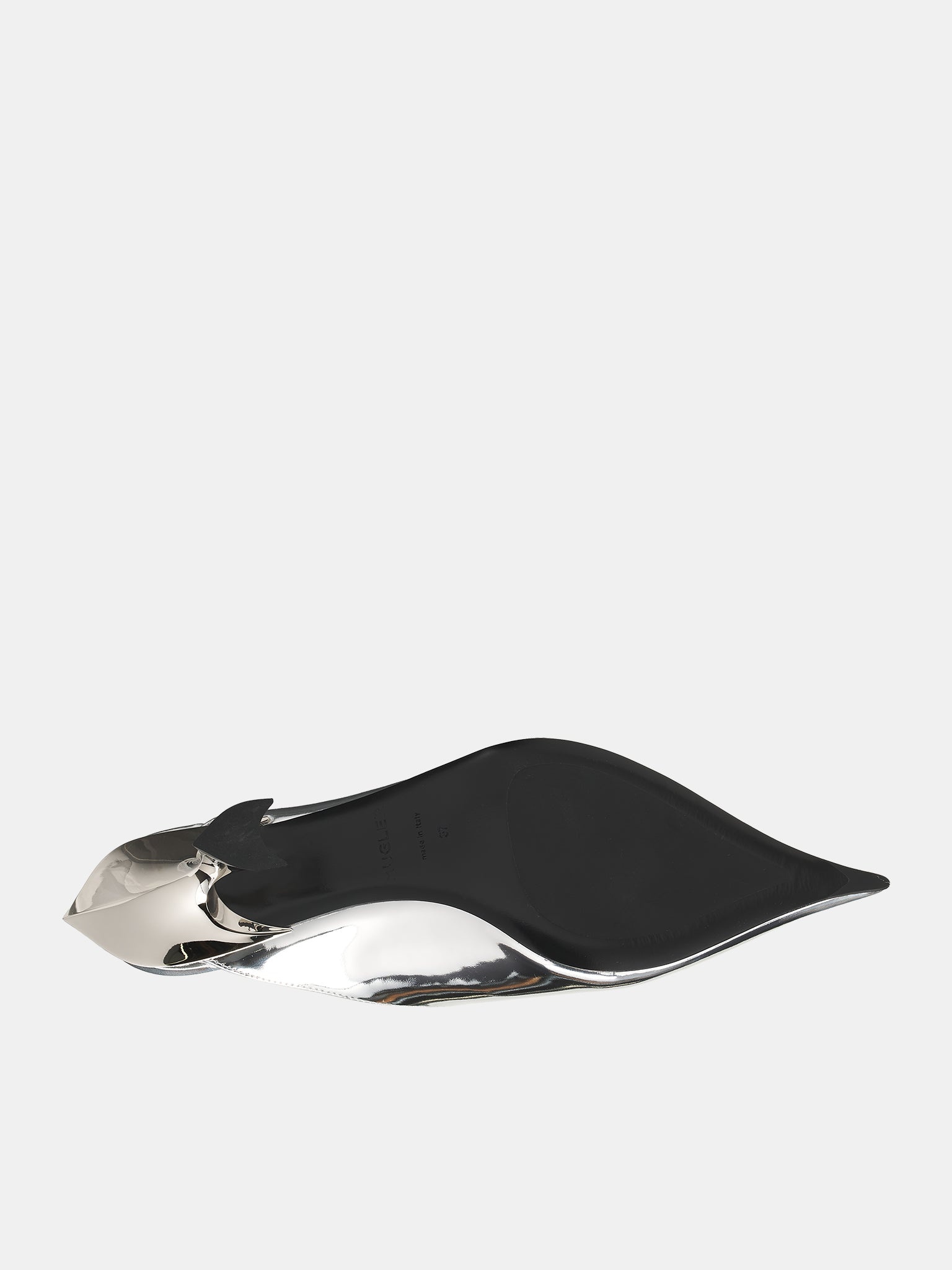 Metallic Leather Fang 55 Mules - 6