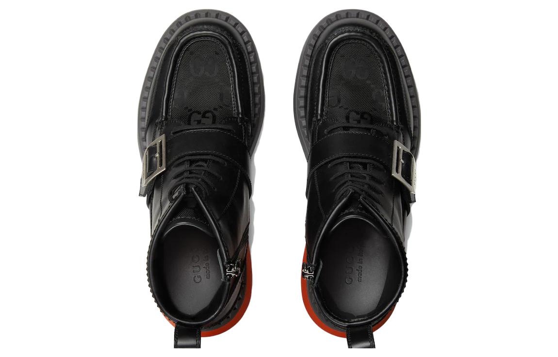 Gucci GG Lace-Up Boot 'Black' 739867-AABZ0-1000 - 3