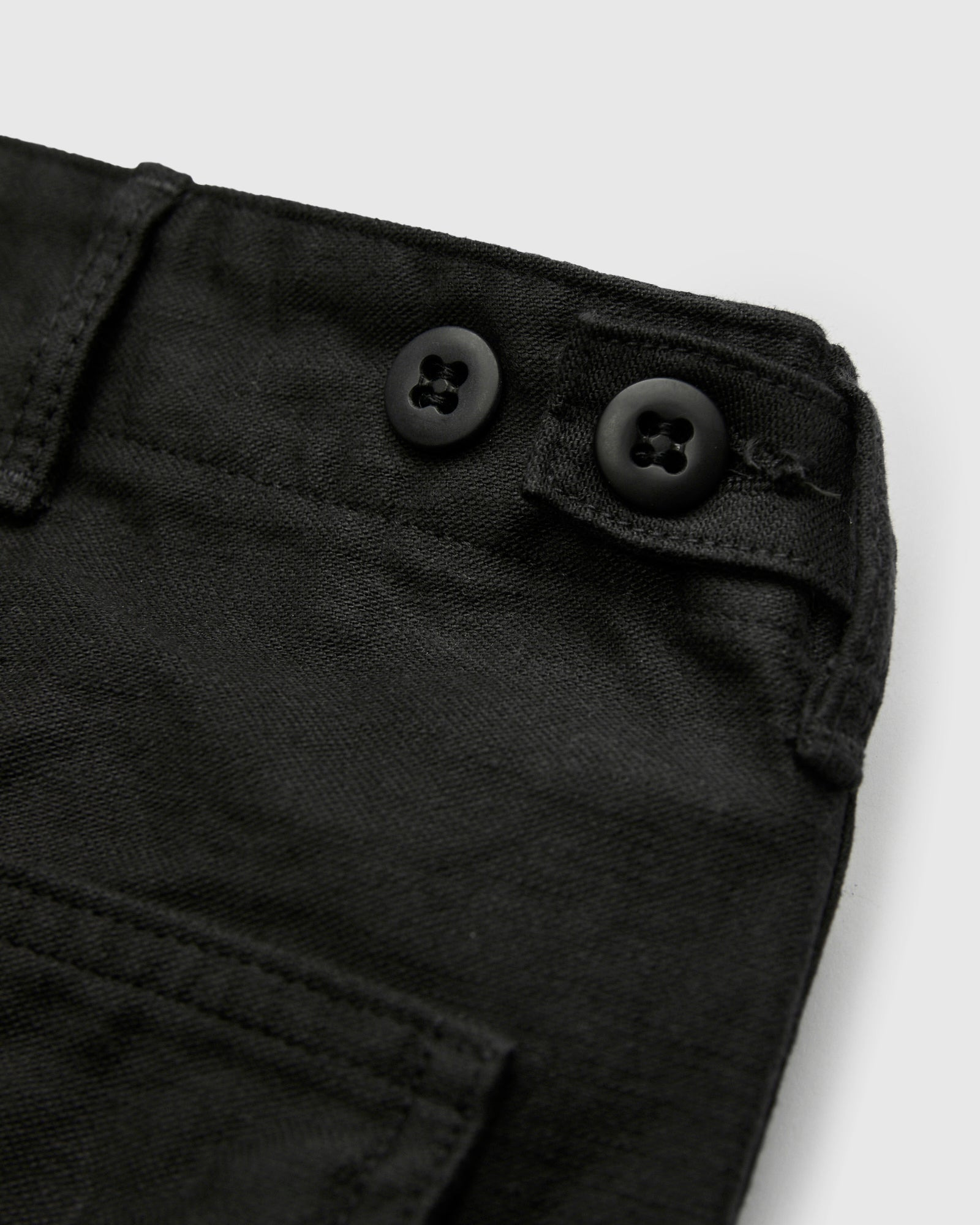 Straight Fit Fatigue Pants in Black - 4
