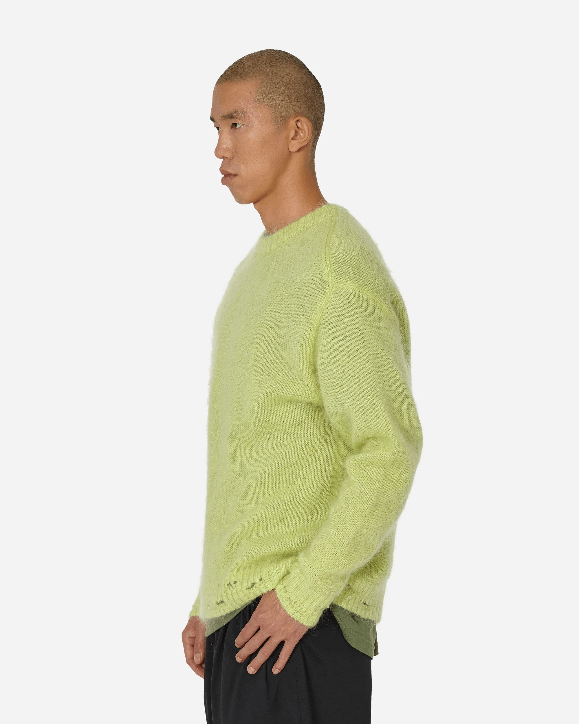Mohair Crewneck Sweater Light Yellow - 2