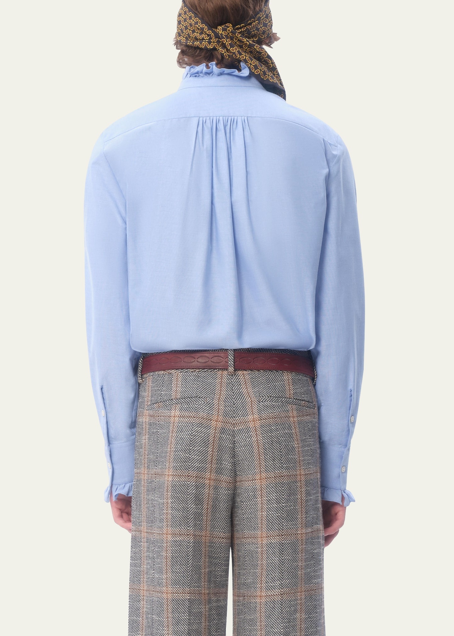 Men's Ruched Oxford Sport Shirt - 3