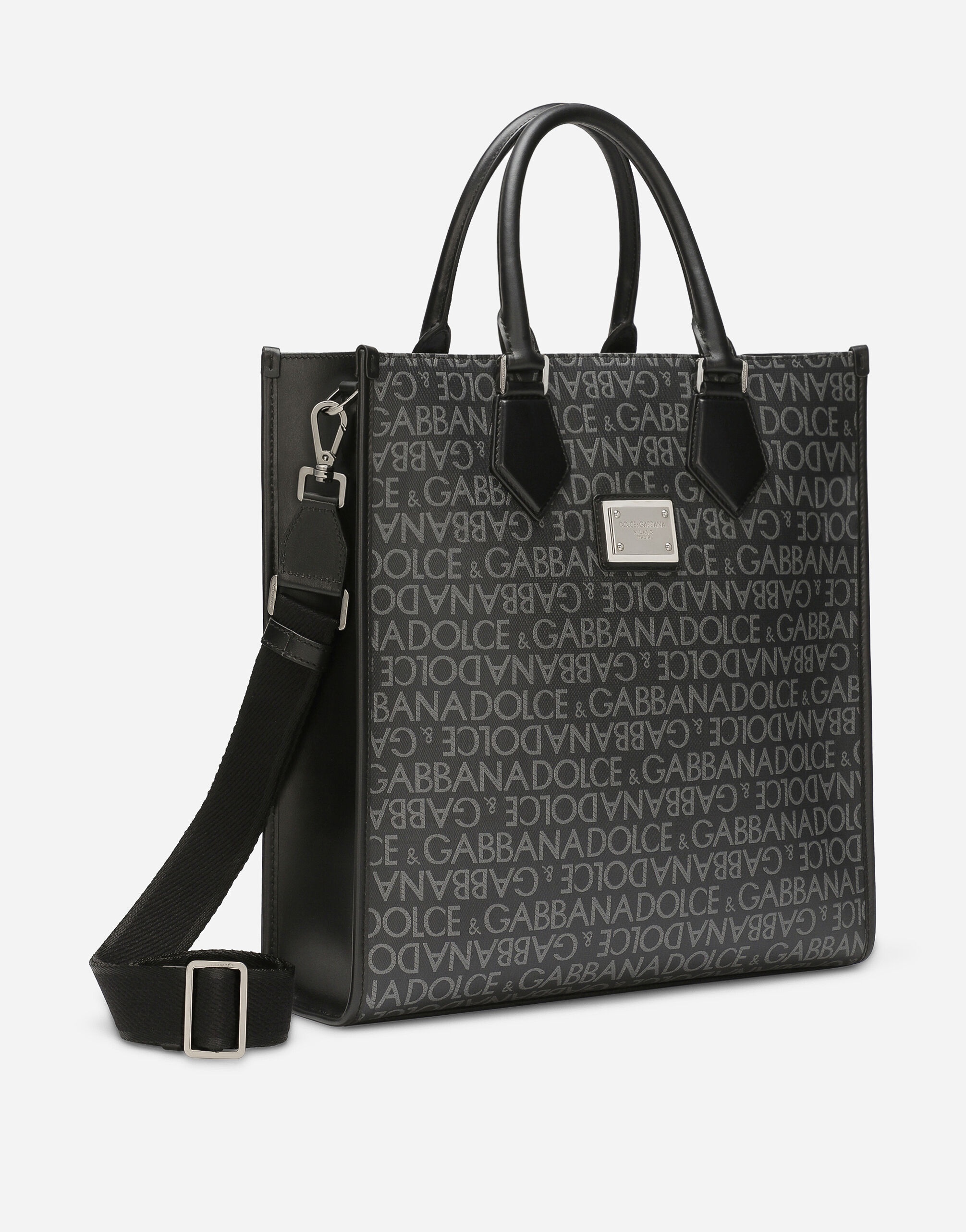 Medium coated jacquard shopper - 3