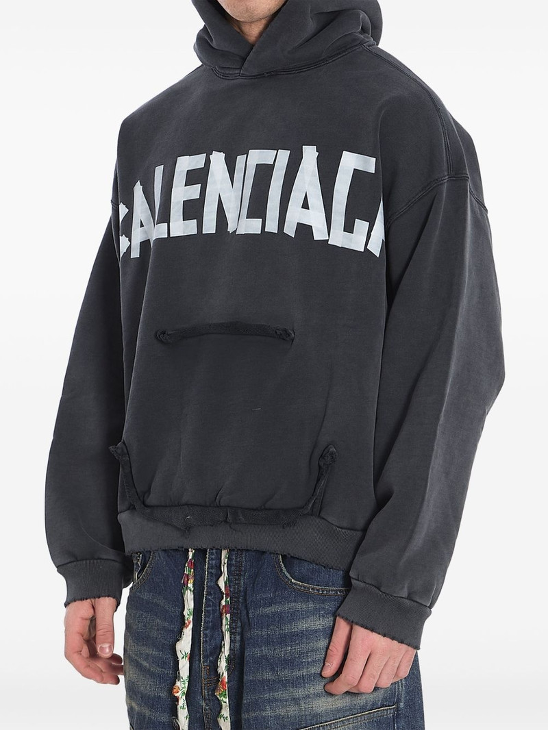 BALENCIAGA Tape Type logo-print hoodie outlook