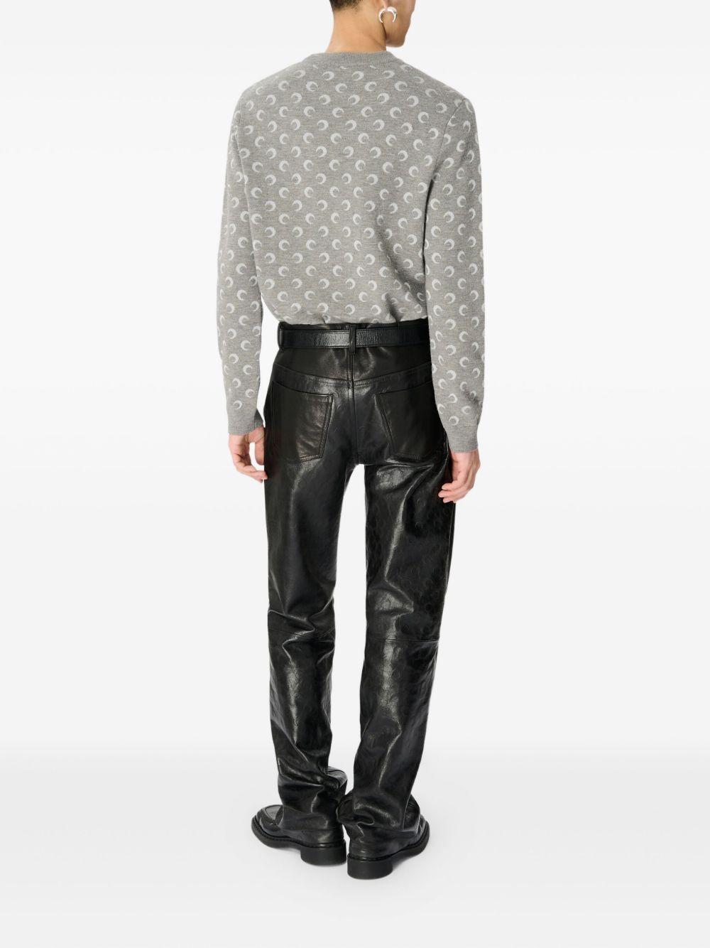 moon-jacquard sweater - 3