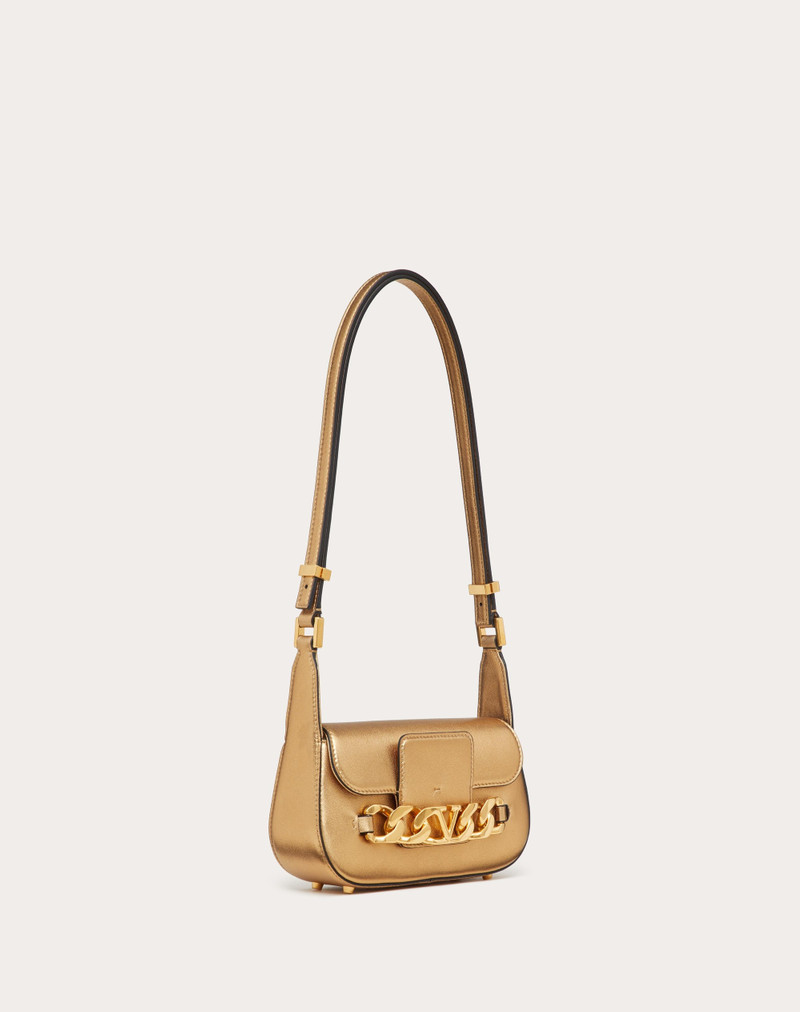 Valentino VLOGO CHAIN SMALL LAMINATED NAPPA SHOULDER BAG outlook