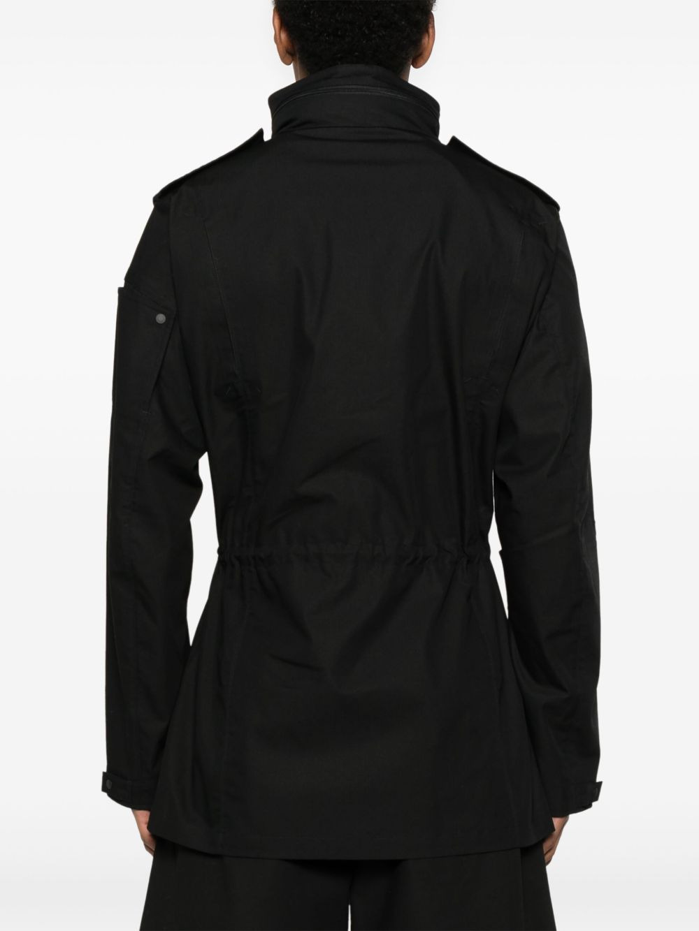 drawstring-waist jacket - 4