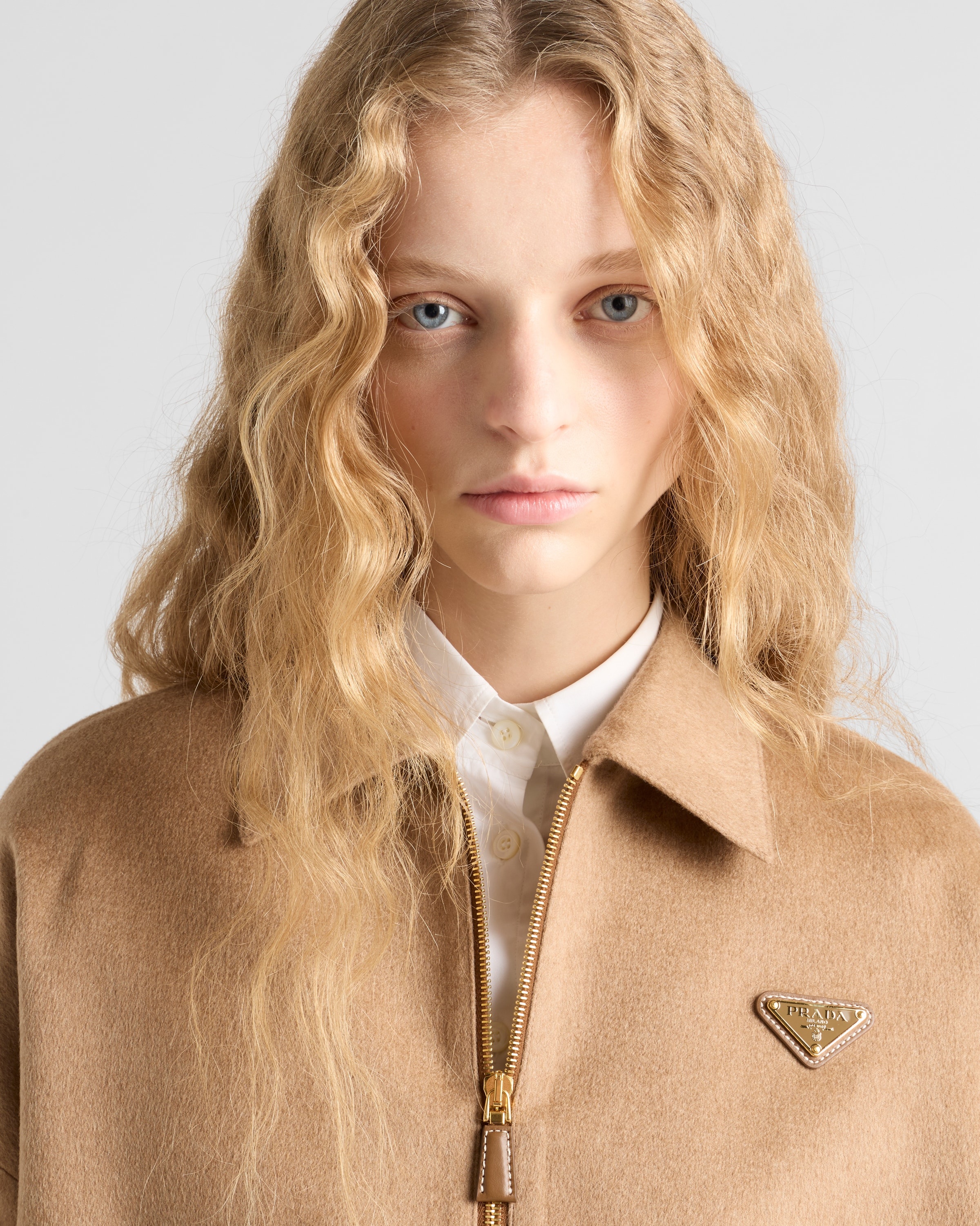Camel-hair blouson jacket - 4