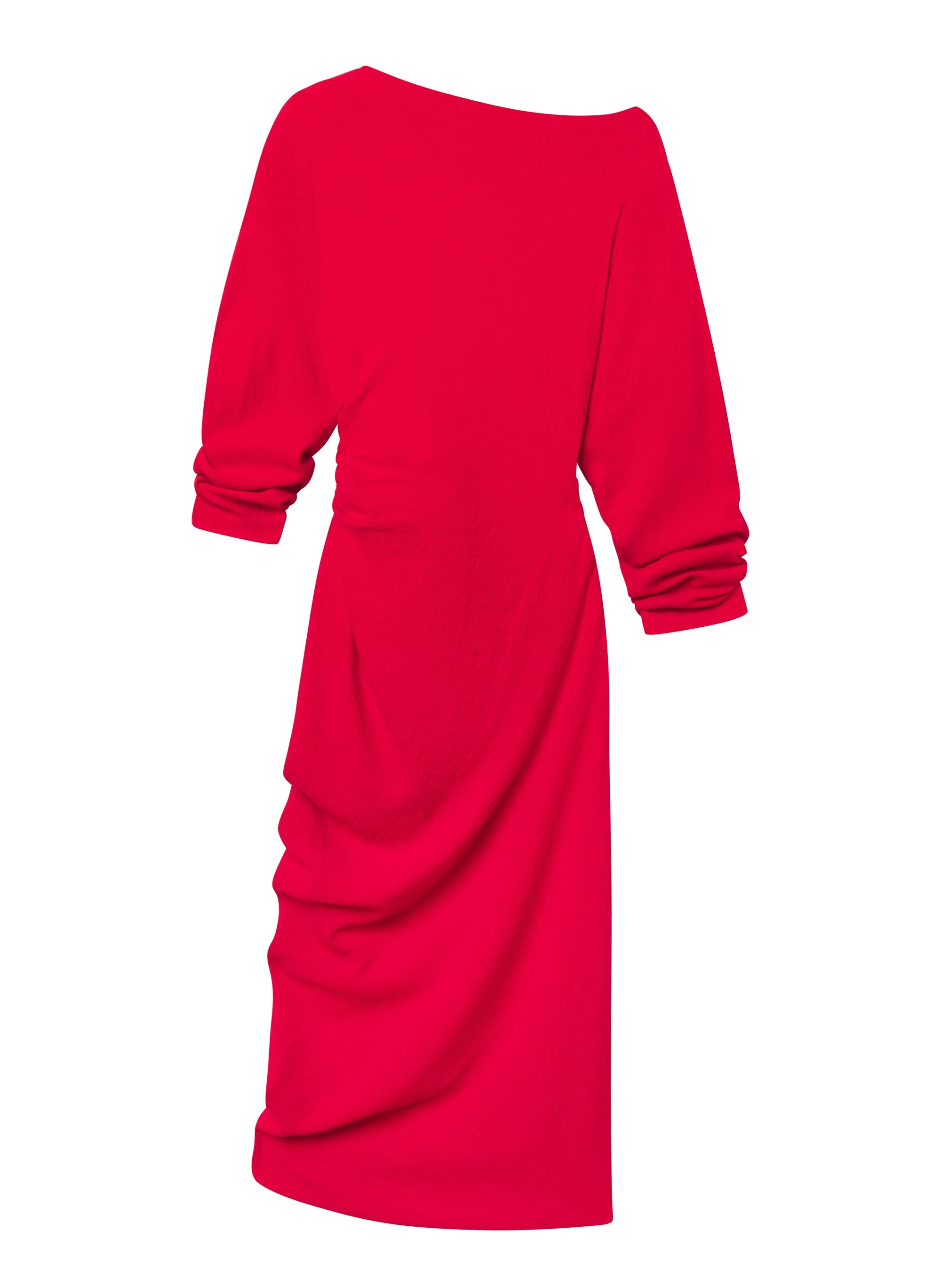 Sandra Textured Crepe Midi Dress - 1