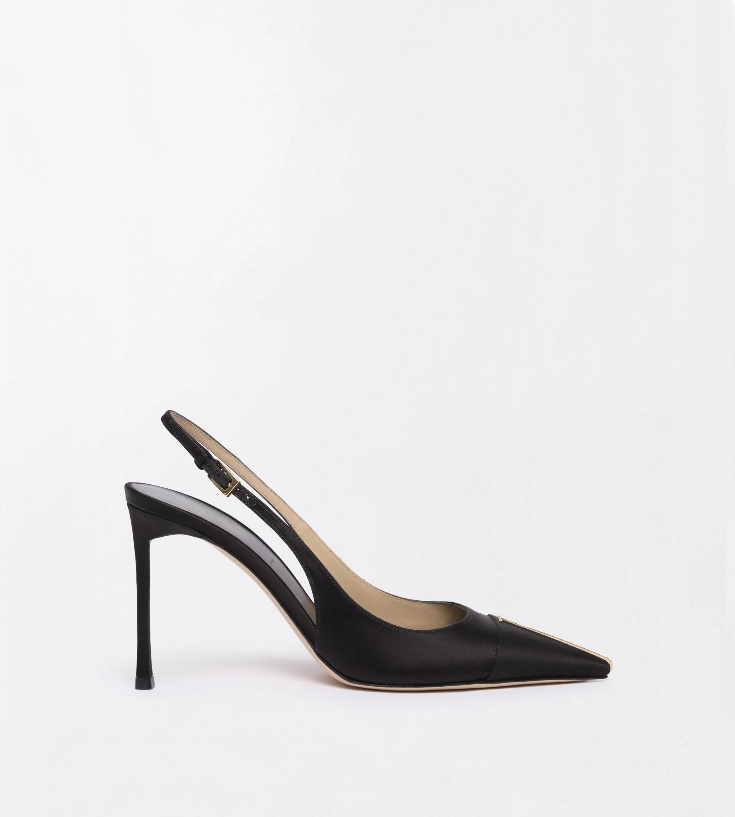 SATIN AND CRYSTAL STONES THEA SLINGBACK - 1