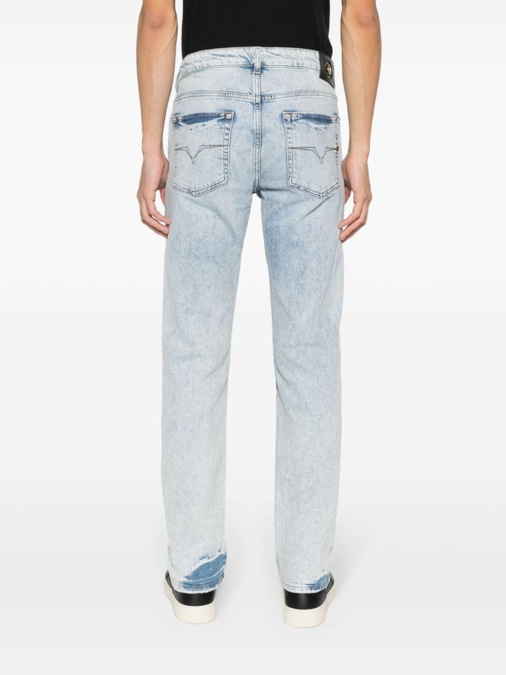 mid-rise straight-leg jeans - 4