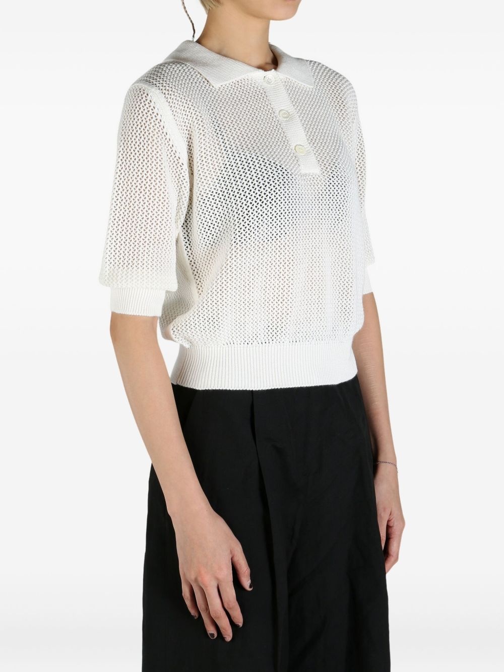 cotton-cashmere top - 4