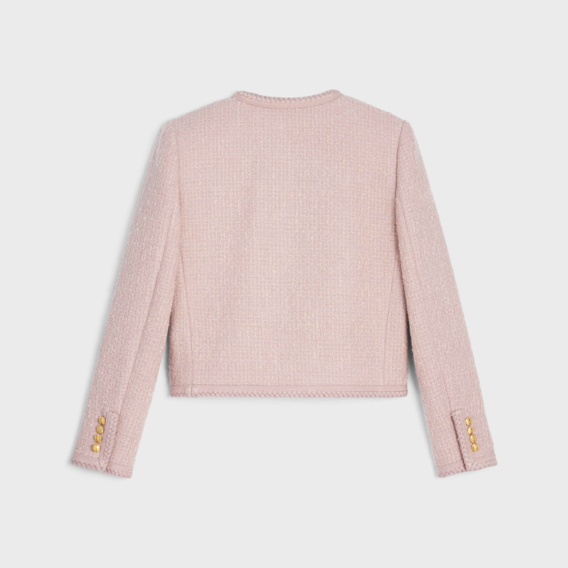 CELINE braided bouclé tweed cardigan outlook