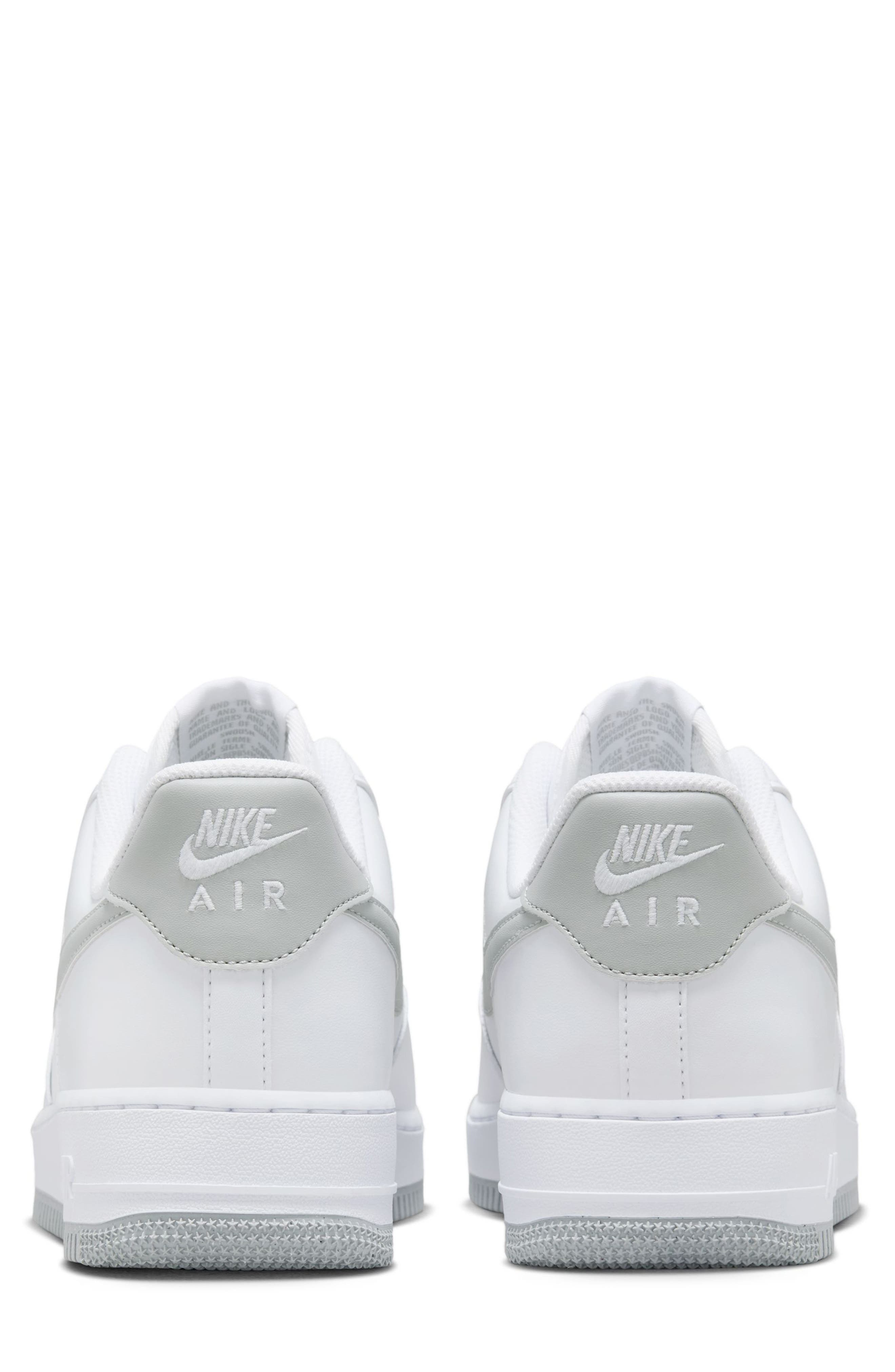 Nike Air Force 1 '07 Sneaker in White/Light Grey/White at Nordstrom - 4