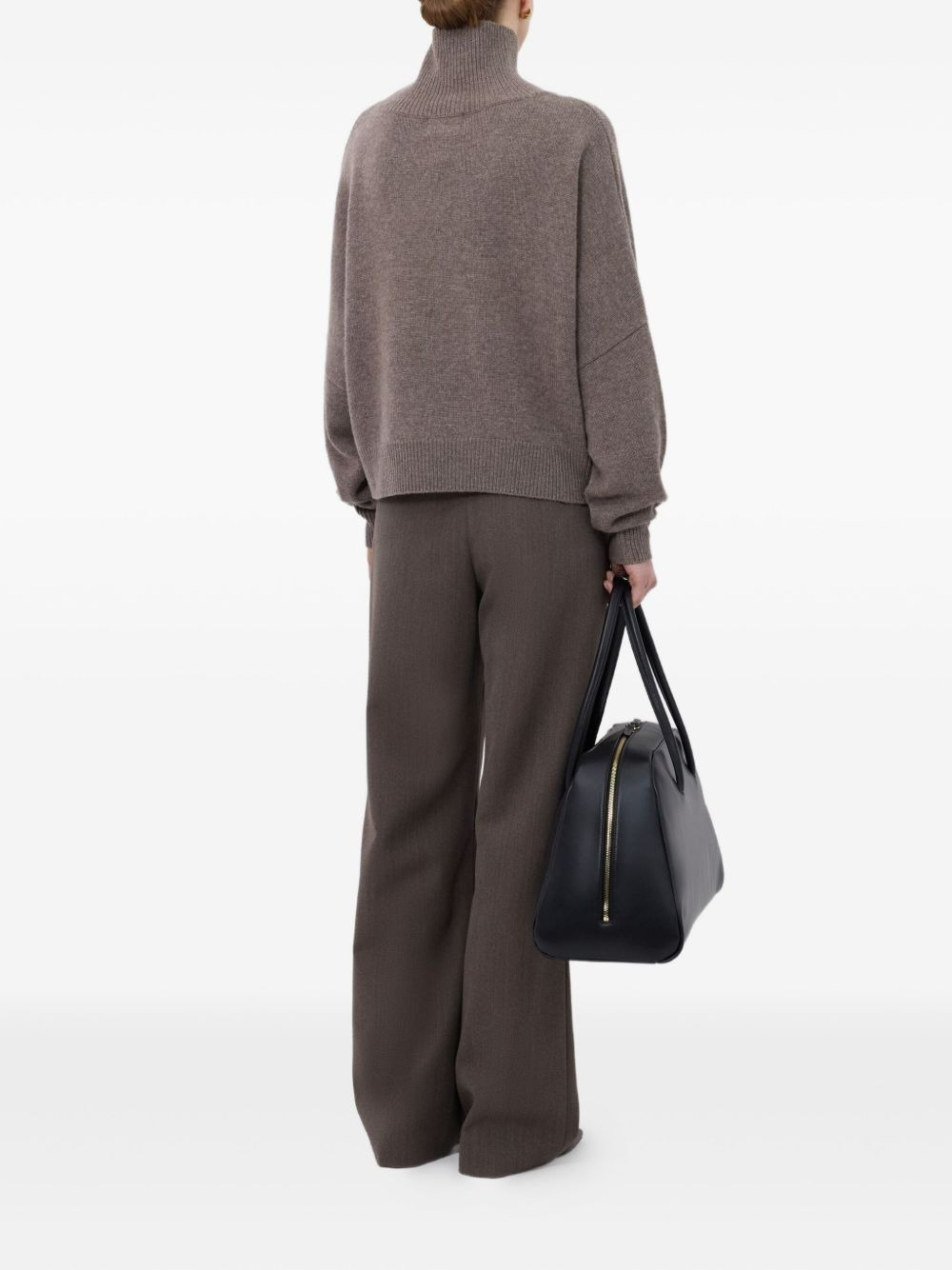 Luke ribbed-collar wool sweater - 3