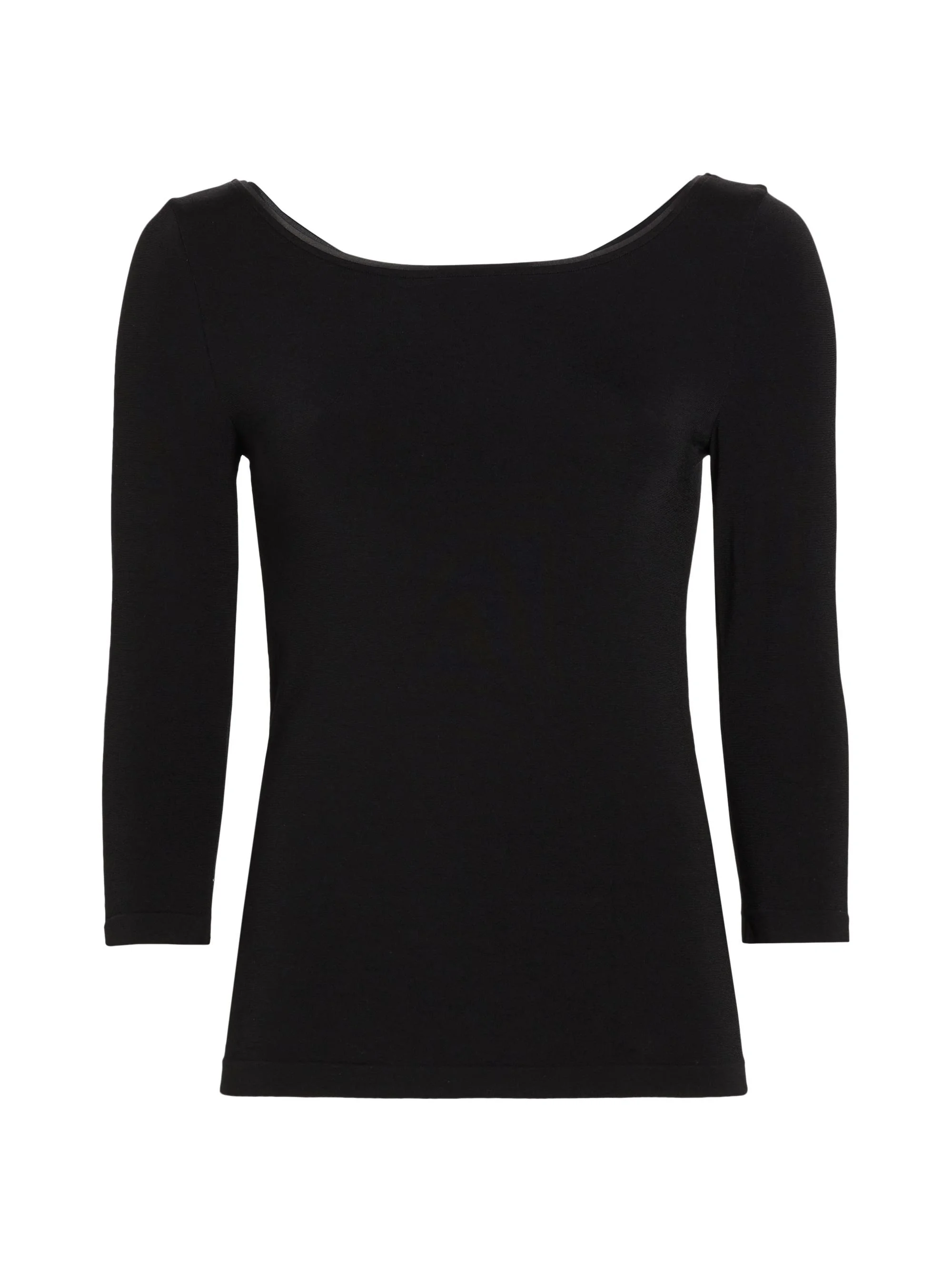 Women's Cordoba Boatneck Pullover Top - Black - 1