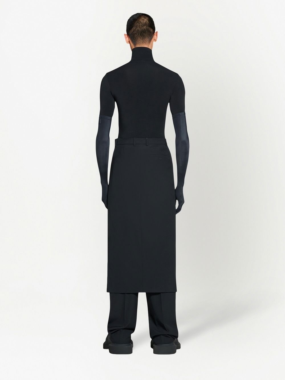slit tailored skirt - 4