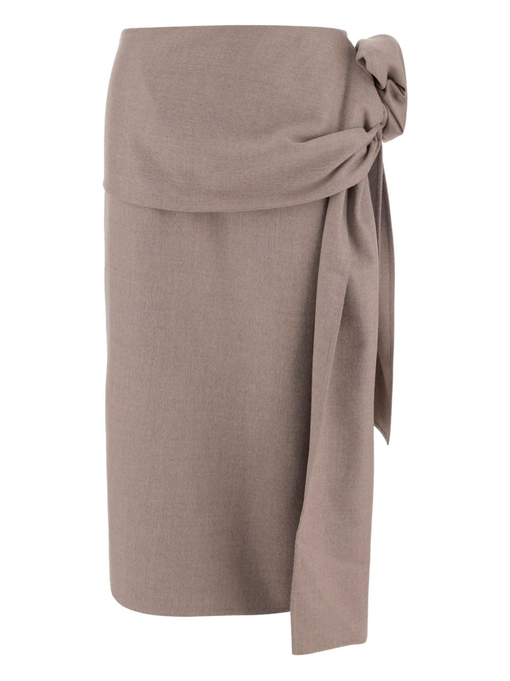 knotted wool skirt - 2