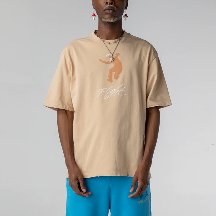 Air Jordan x Union Crossover Round Neck Tee 'Khaki' DM2840-268 - 4
