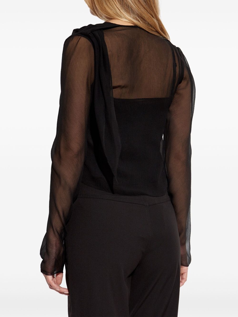 sheer blouse - 4