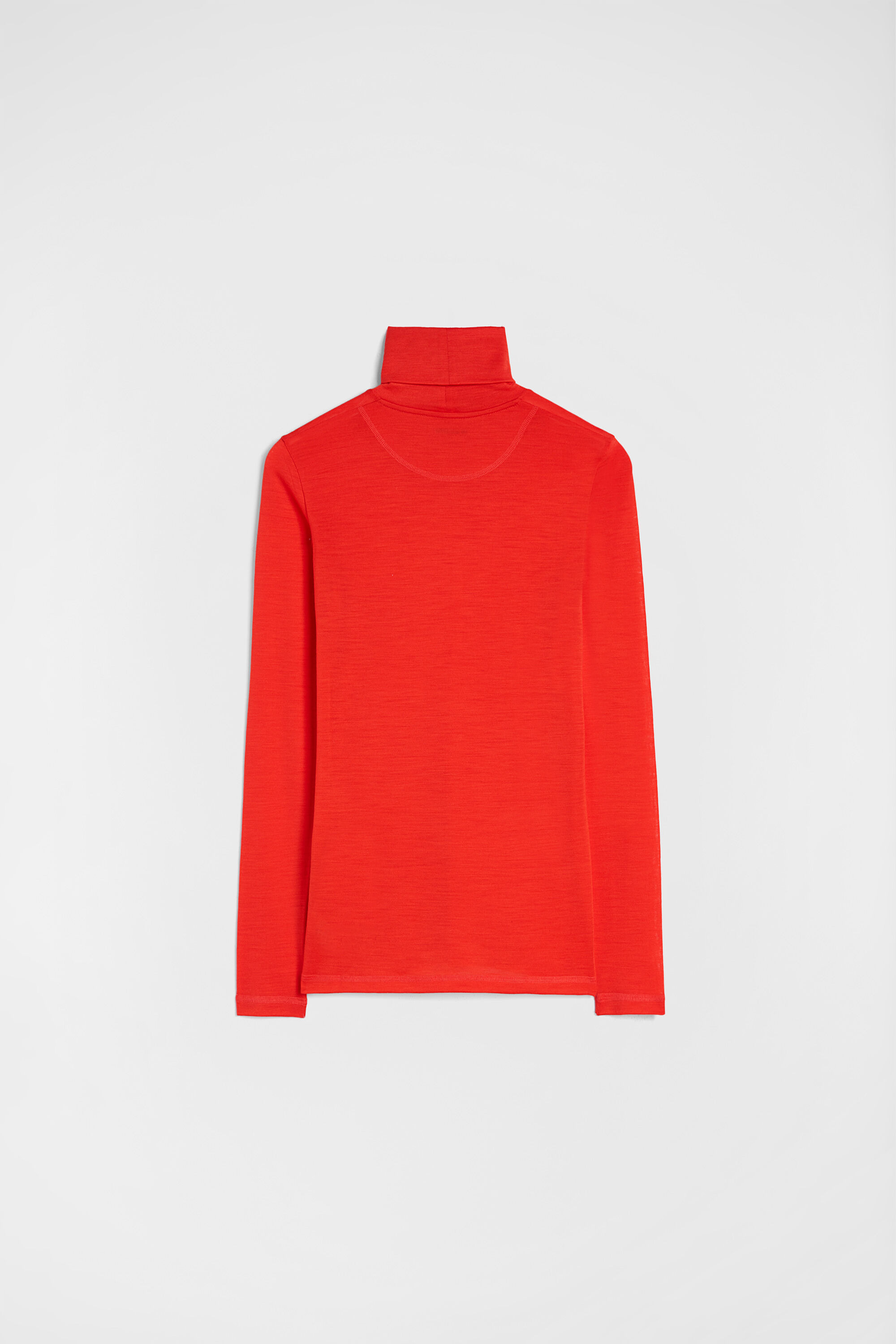Lightweight Wool Blend High-Neck T-Shirt - 3
