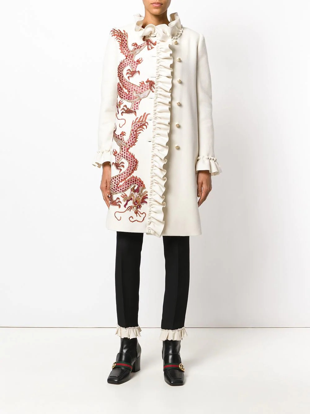 coat with embroidered dragons - 2