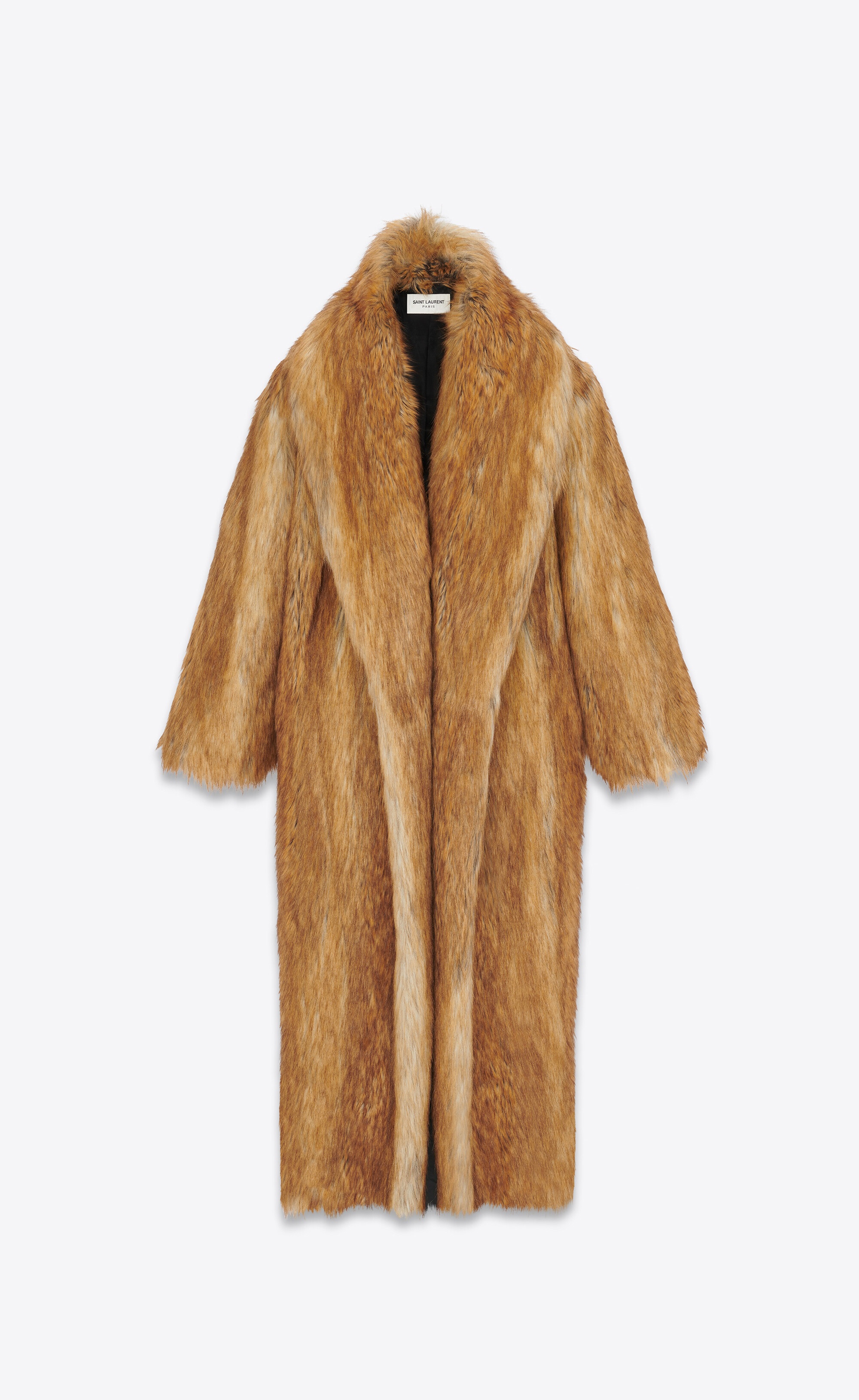 long coat in animal-free fur - 1