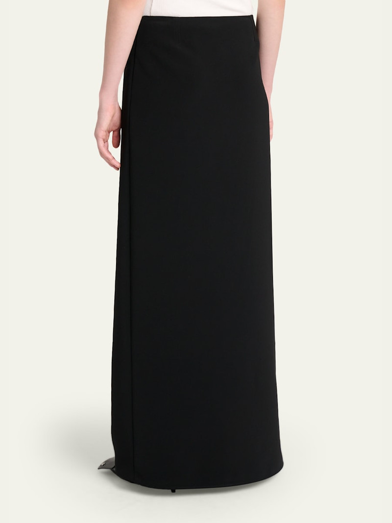 Button-Front Crepe Maxi Skirt 3