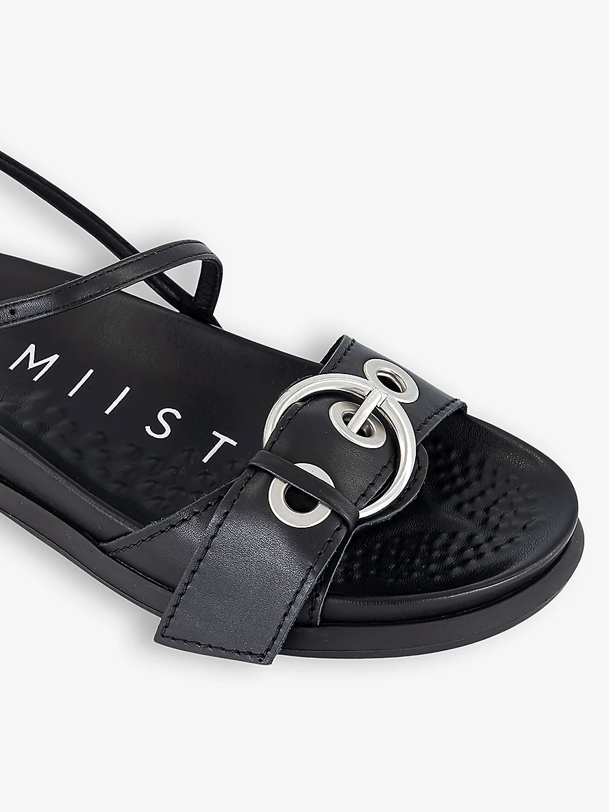 Silba eyelet-strap leather sandals - 5