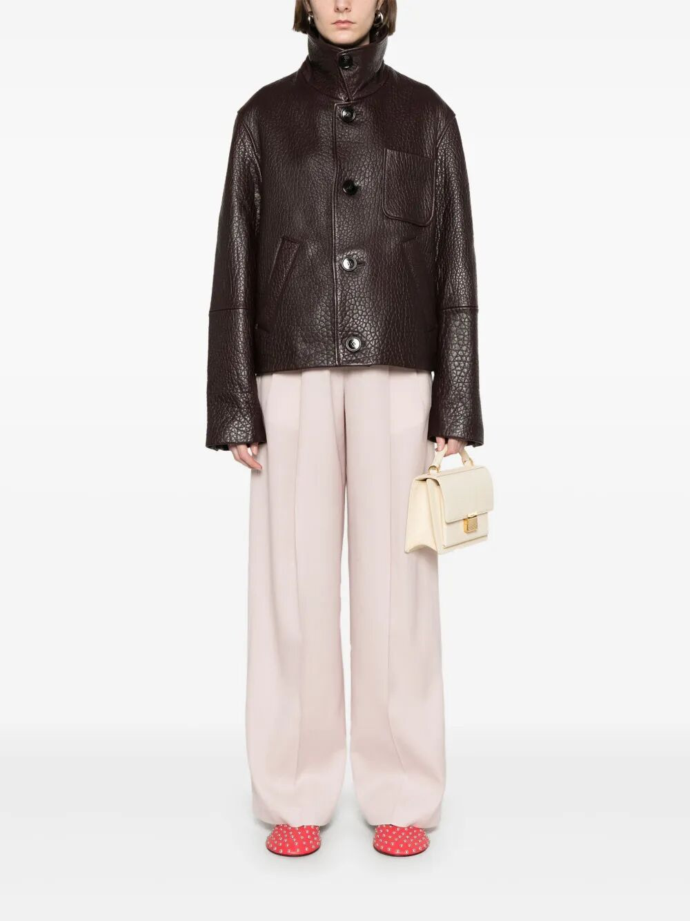 Golden Goose Women Journey W`S Sartorial Pleated Flavia Pant Light Dry Vw Tailoring Fabric - 6