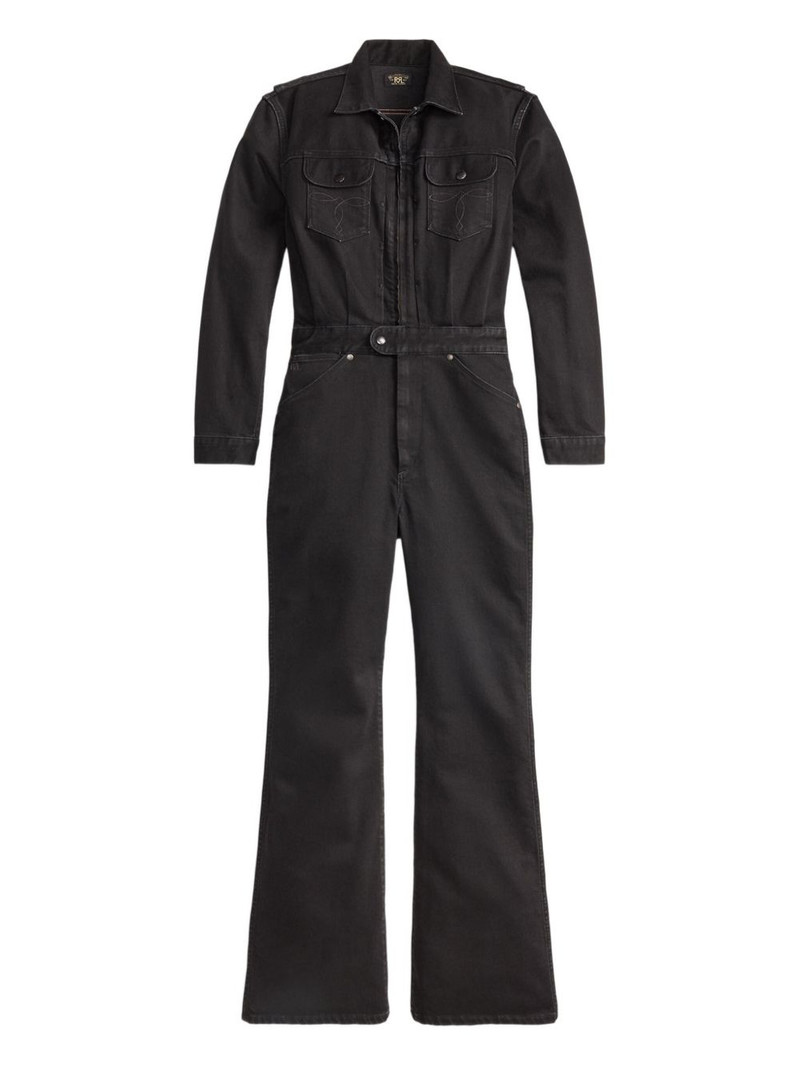 zipped denim jumpsuit 1