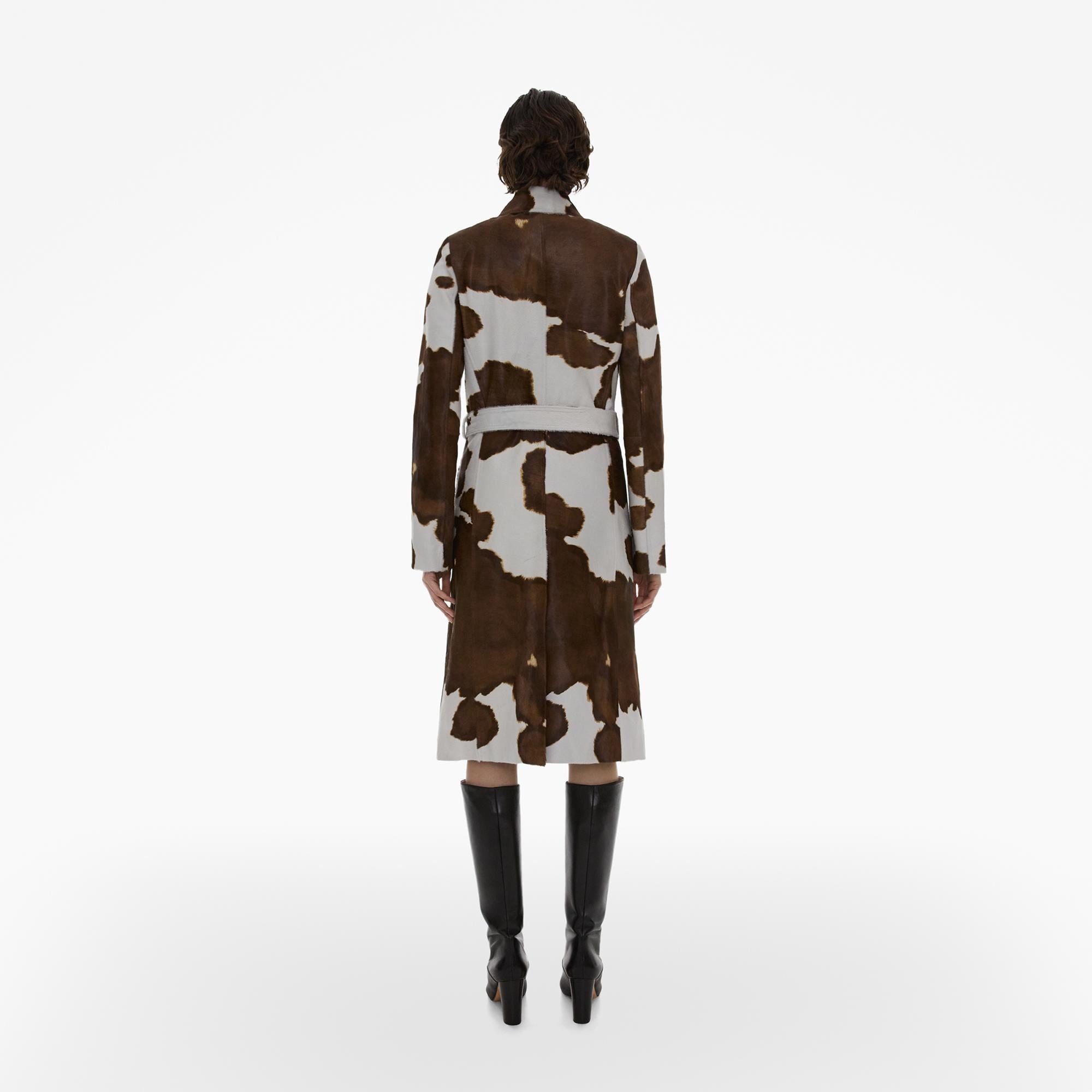 COWHIDE TRENCH COAT - 4