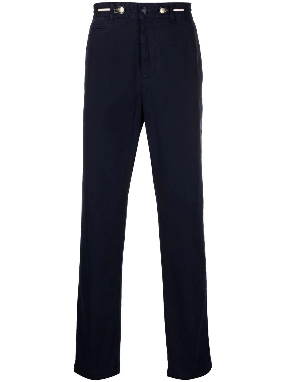 mid-rise straight-leg trousers - 1