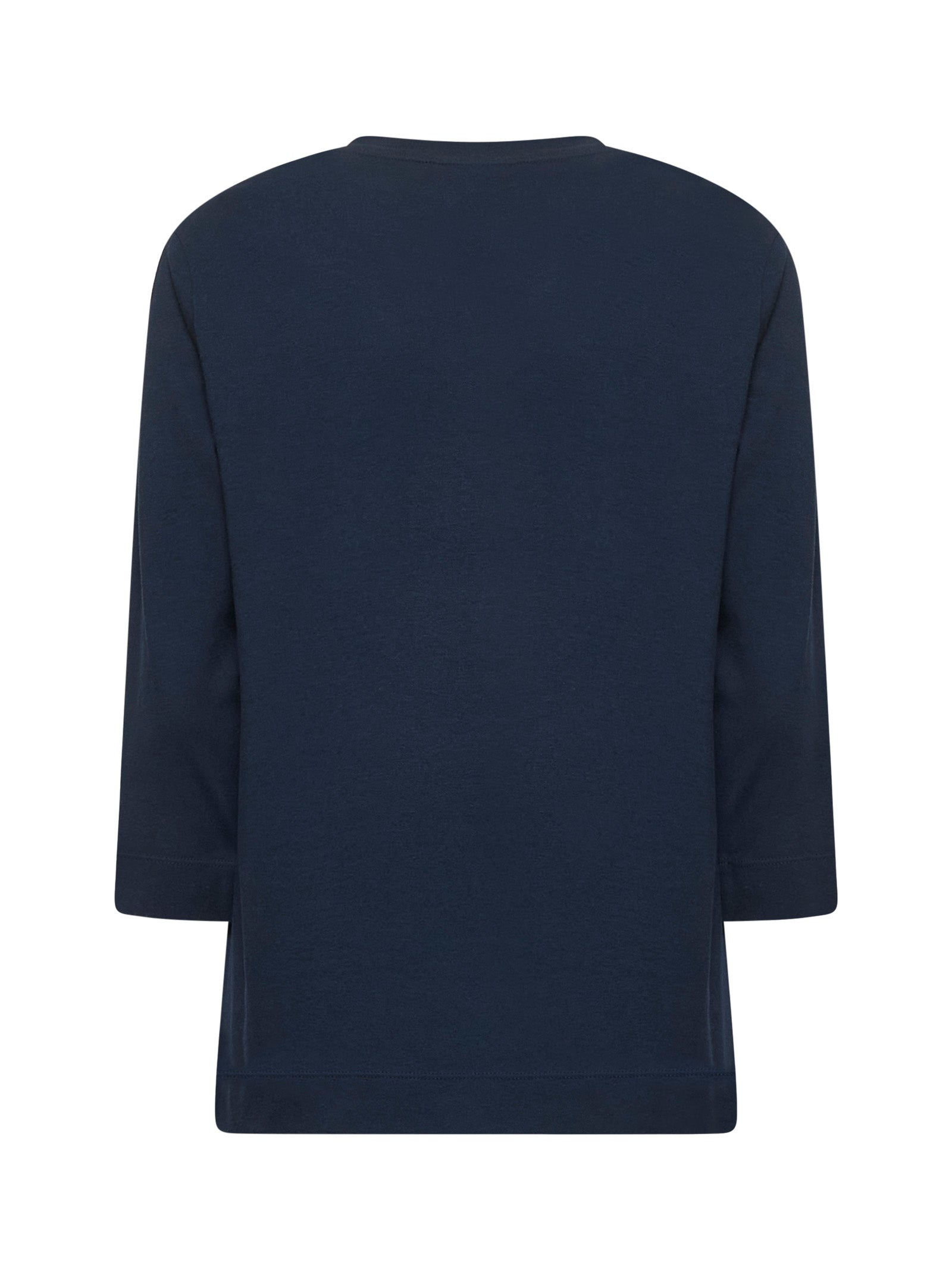Dries Van Noten Women Blue Cotton Jersey T-Shirt - 2