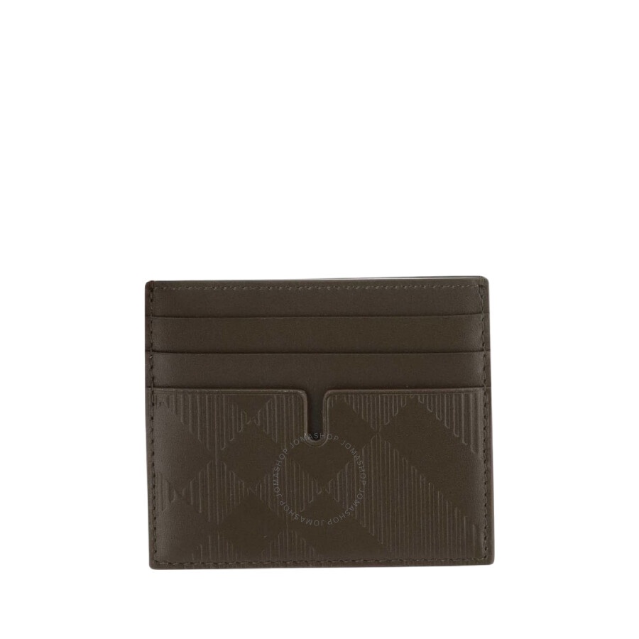 Burberry Check Pattern Leather Card Case - 2