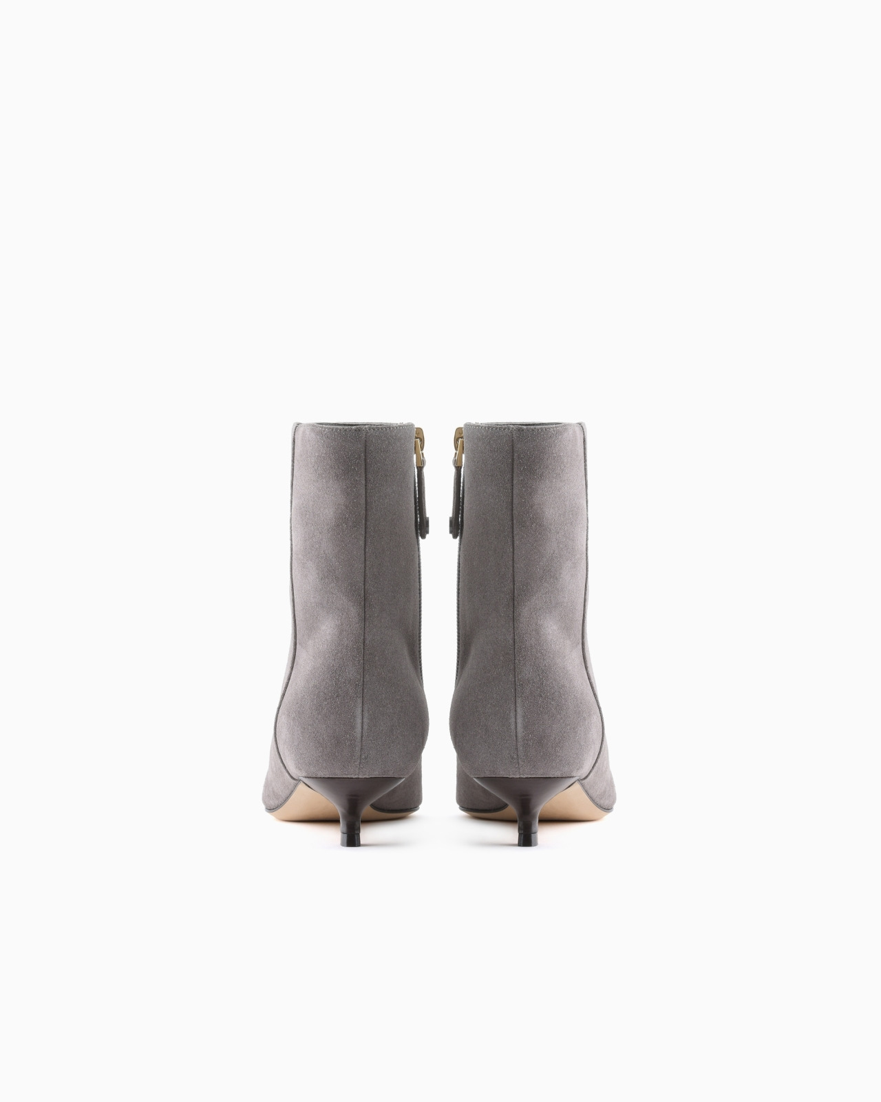 SUEDE HEELED ANKLE BOOTS - 3