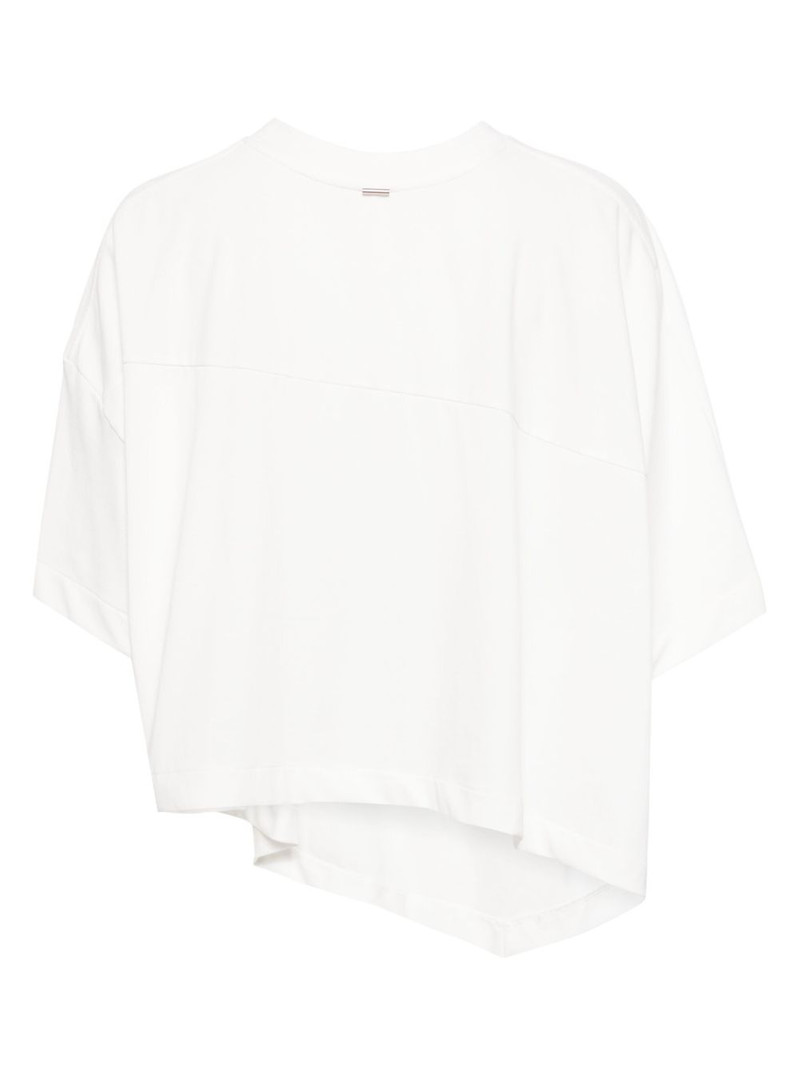 SYSTEM asymmetric drop-shoulder T-shirt outlook